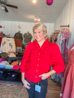 Scarlet Petals Top