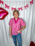 Simple Peony Ruffle Top