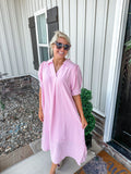 Cottage Pink Gingham Dress