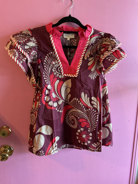 Twist of Rouge Top