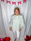 Mint Stripe Blouse
