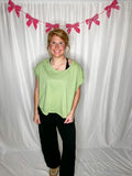 Sage Open Back Top
