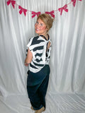 Striped Open Back Top
