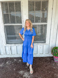 Royal Blue Midi Dress
