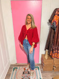 Red bows sweater