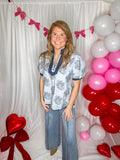 Sky Bloom Top