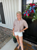 Mocha Dot Darling Top
