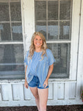 Pocketful of Blue Striped Tee