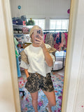 Fierce Fray Cheetah Shorts