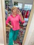 Highlighter Pink Top