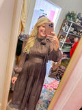 Espresso elegance dress