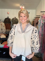 Neutral Bloom Top