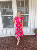 Rosy meadow dress