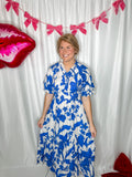 Indigo Floral Dress