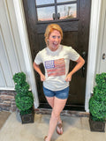Baseball Bat Flag Tee