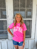 Pink polka dot t-shirt