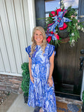 Indigo Tides Dress