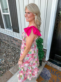 Petals And Patchwork Dress