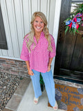 Ruby Gingham Blouse