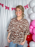 Electric Zebra Blouse