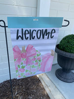 Pink Patch Harvest Garden Flag