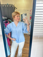 Royal Wave Blouse