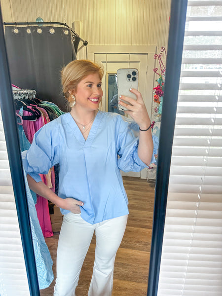 Royal Wave Blouse