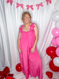 Pink Wide Leg Jumpsuit
