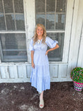 Cloud Blue Midi Dress