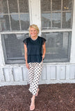 Sweet Scalloped Polka Dot Pants