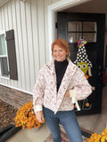 Pink Floral Quilted Jacket