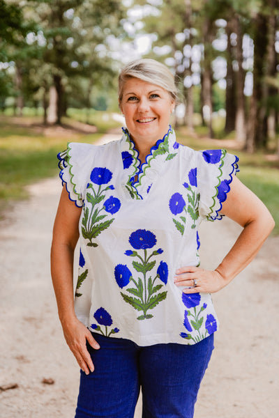 Azure Bloom Top
