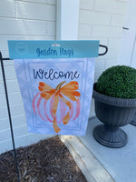 Autumn Candy Stripes Garden Flag