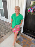 Kelly green blouse