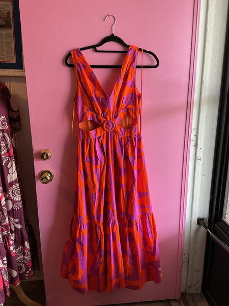 Tropical sunset dress