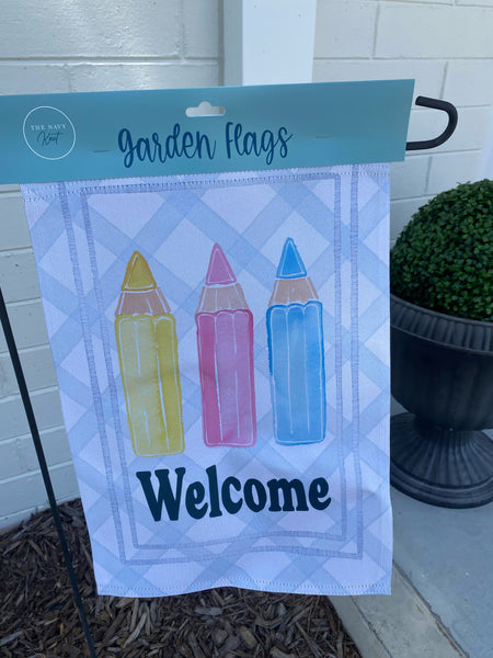Color Me Welcome Garden Flag
