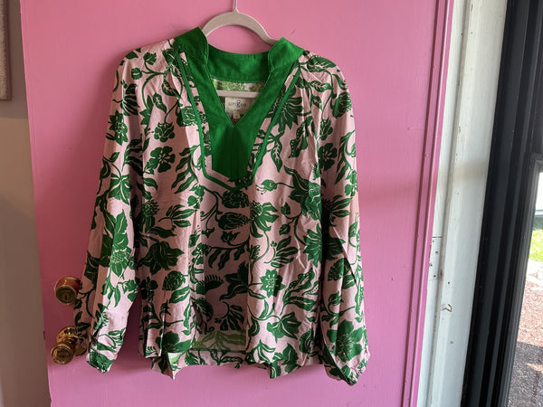 Pink Botanical Top