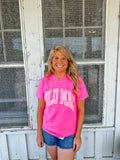 Pink polka dot t-shirt