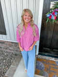 Ruby Gingham Blouse