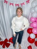 Ivory Pom Sweater