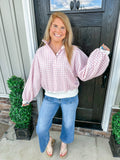 Bubblegum Gingham Pullover