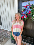 Coral Pink Zenana Knit Top