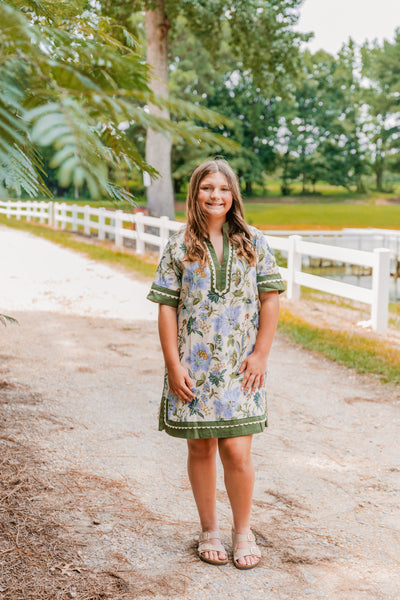 Blue Meadow Waltz Dress