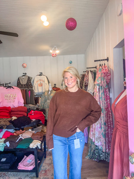 Cozy chestnut sweater