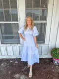 Cloud Blue Midi Dress