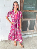 Twist of Rouge Dress