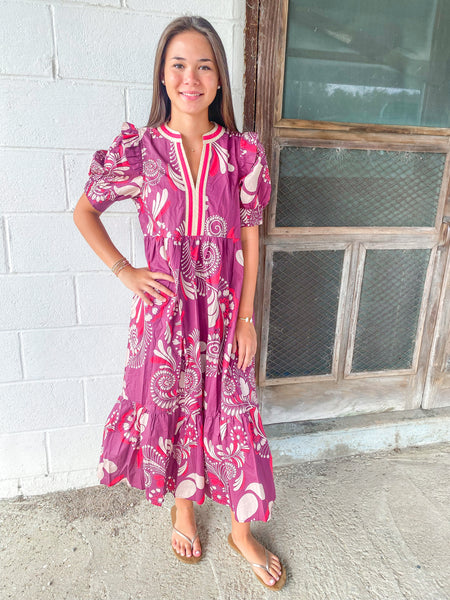Twist of Rouge Dress