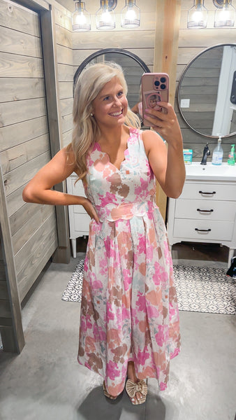 Scalloped Bloom Dress