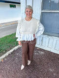 Cozy Elegance Cream Blouse