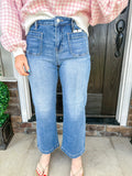 Mica High - Rise Wide Crop Jeans